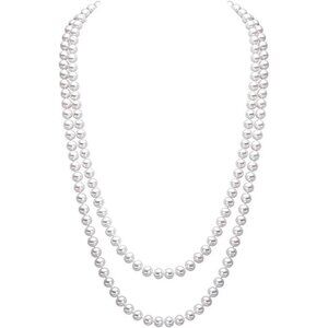 Lightweight Simulated Pearl Necklace - Chic Long Design for Modern Women